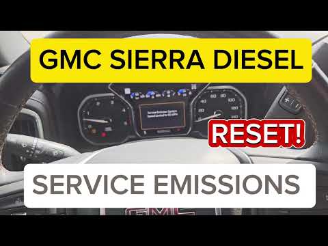 HOW TO RESET SERVICE EMISSIONS ON YOUR DIESEL GMC or Chevy  2021-2025 NO SCANNER