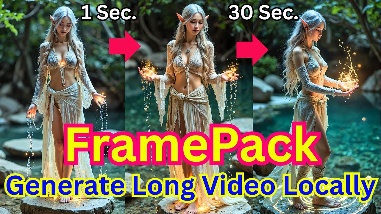 FramePack Run In Gradio & ComfyUI - Generate Long Length image2Video AI Video - Installation Guide