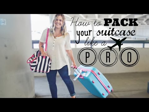 Part of a video titled How to Pack Your Suitcase Like a Pro! - YouTube