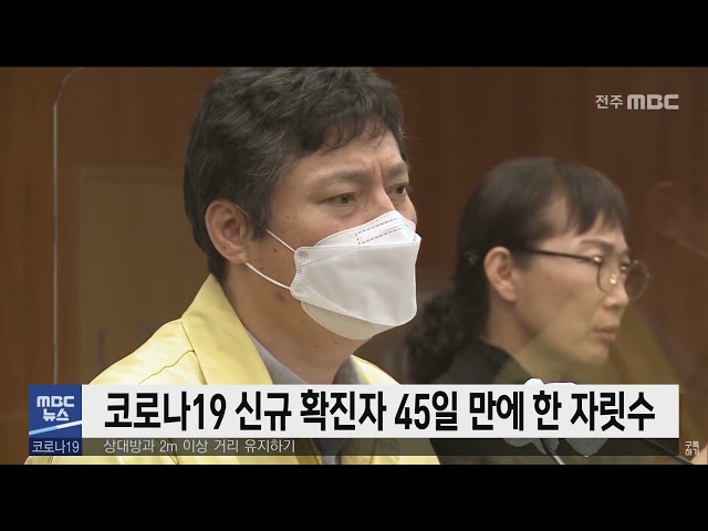 코로나19 신규 확진자 45일 만에 한 자릿수