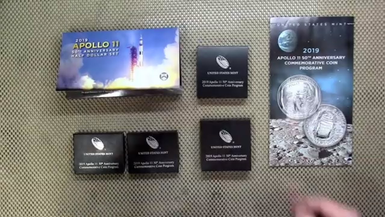 Apollo 11 50th Silver Coins unboxing from US Mint