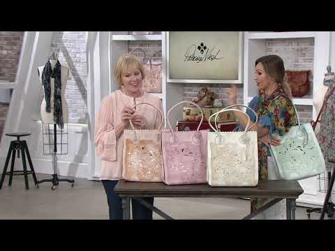 Patricia Nash Leather Tooled Tote - Cavo on QVC
