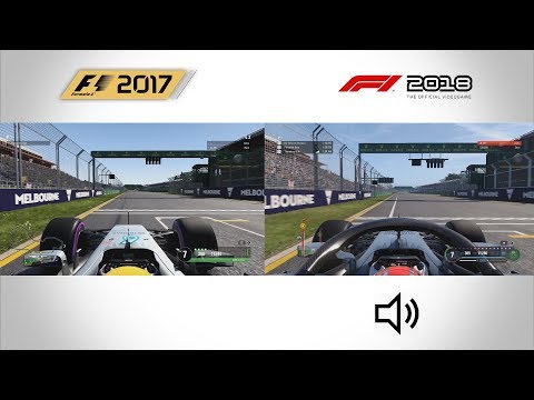 F1 2018 vs F1 2017 Gameplay Comparison