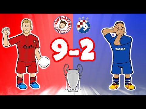 9-2! BAYERN MUNICH demolish DINAMO ZAGREB💥 (Champions League Kane Goals Highlights)