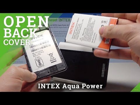 How to Soft Reset in INTEX Aqua Power - Remove Battery / Open Back Cover