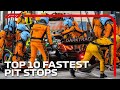 Top 10 Fastest Pit Stops Of All Time | DHL