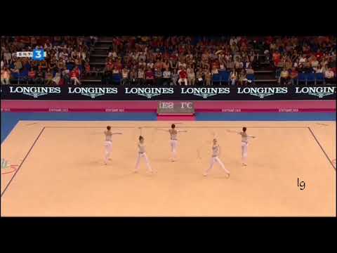 Group Ukraine 2 Hoops 3 Clubs AA World RG Championships Stuttgart 2015