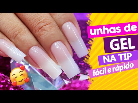 UNHAS DE GEL NA TIP PASSO A PASSO (FÁCIL E RÁPIDO)