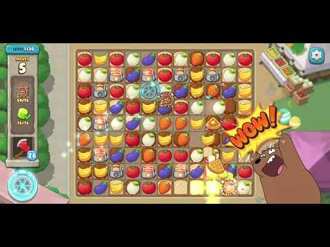 We Bare Bears Match3 Repairs Level 1130 - No Boosters