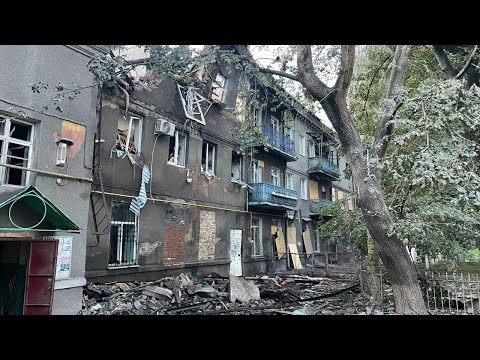 Славянск, прилёт, удар, атака, разрушения 27 сентября 2022 г.