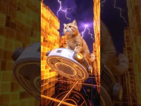 Baby Brother Disappeared into the Screen!? Cat's High-Speed Rescue!💨