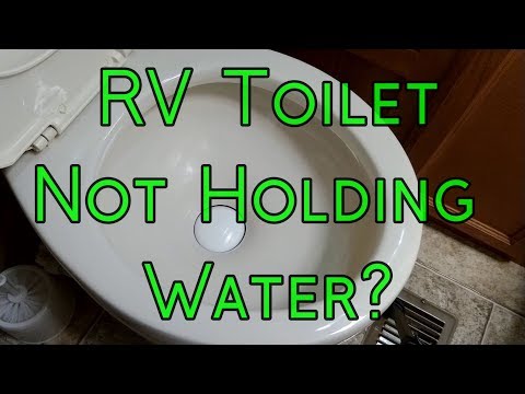 RV Toilet Not Holding Water? - Install a New Toilet Seal!
