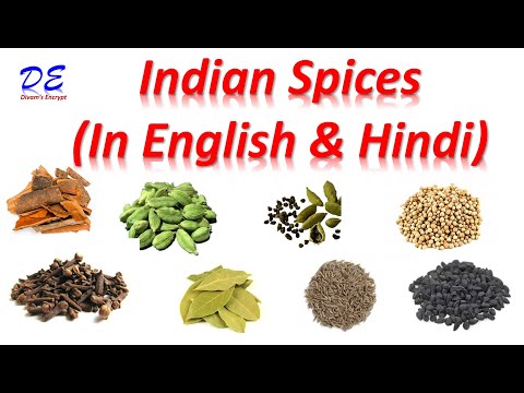Indian Spices | Name of Indian Spices | Spices Name in English & Hindi | Spices Name |