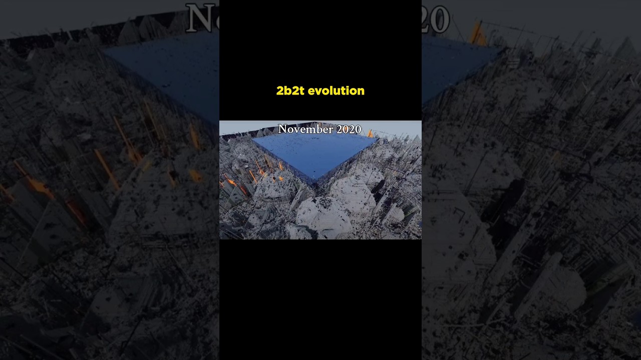 Evolution of 2b2t ( BIGGEST OG SERVER ) #shorts #2b2t #og #minecraft