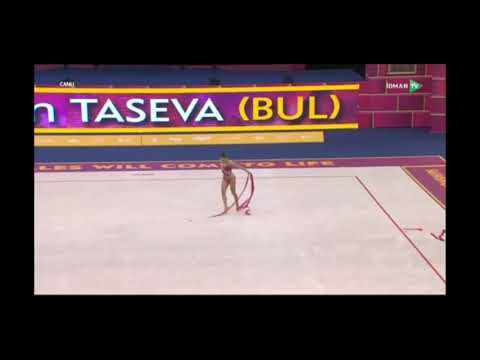 Katrin Taseva (BUL) Ribbon Qualification - 37th FIG World Championships 2019 Baku