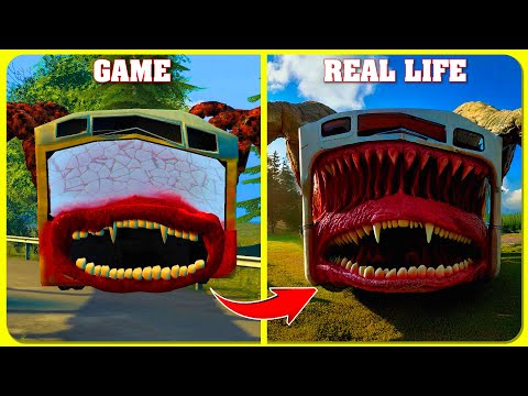 Bus Eater VS REAL LIFE | All Eat Monster | Guess The Eater MONSTER'S VOICE?
