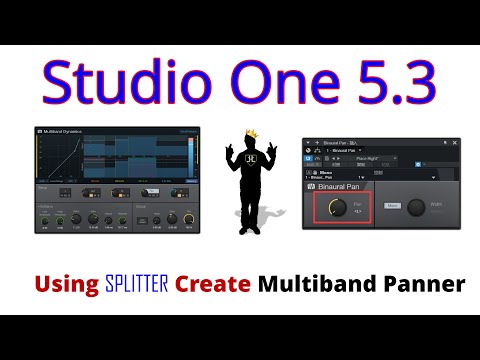 Studio One |  using SPLITTER create a Multiband Panner
