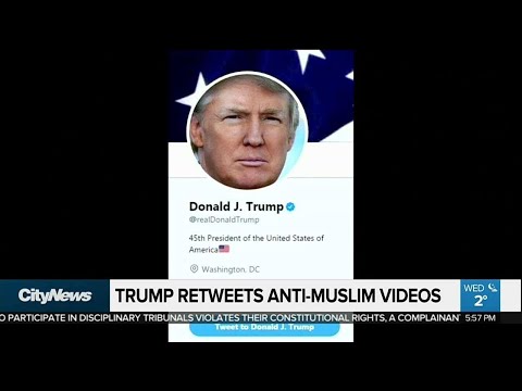 Trump criticized for retweeting anti-Muslim videos