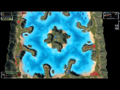 Supreme Commander gameplay review. Cybrans making trouble at the local swimming pool.