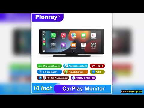 Carplay Screen for Car 10 Portable Wireless CarplayAndroid Auto ar Stereo Audio Receivers for Car