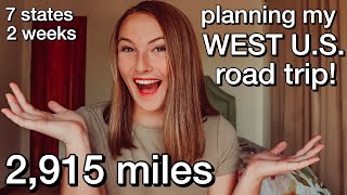 going on a 2 week ROAD TRIP!! plan a road trip with me through 7 STATES | Nena Shelby