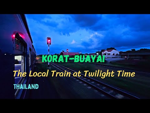 Take The Local Train at Twilight Time in Thailand to see beautiful sunset