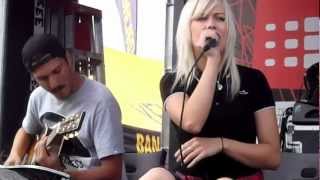 Sure as hell (acoustic) - Tonight Alive Warped Tour 2012