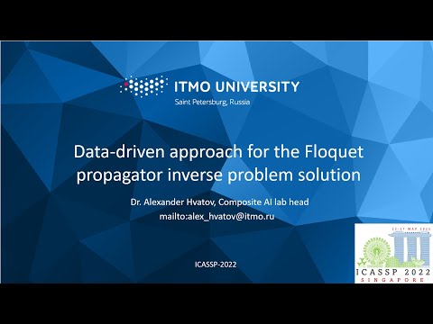 DATA-DRIVEN APPROACH FOR THE FLOQUET PROPAGATOR INVERSE PROBLEM SOLUTION - ICASSP 2022