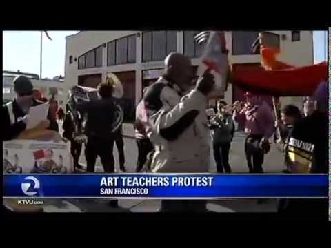 SFAI Adjuncts Protest Party at Gala Vernissage