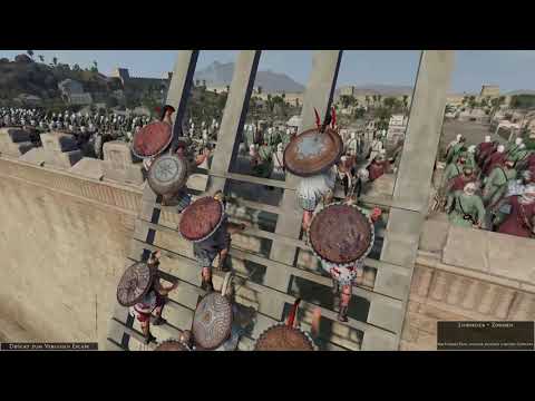 3500 Archer vs. 3500 Hoplites Castle Defending - Rome 2: Total War