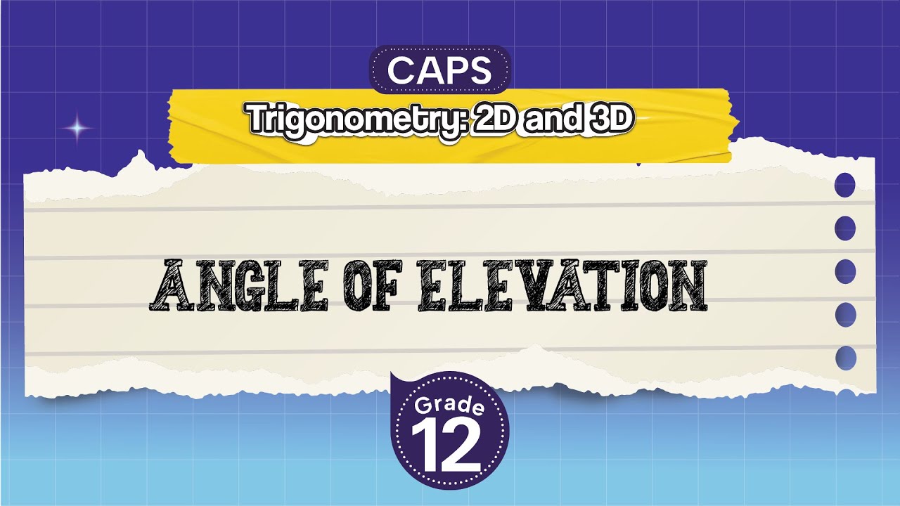 [GRADE 12] Worked example on angle of elevation and the sine rule
