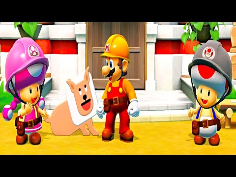 Super Mario Maker 2 Story Mode 100% All Jobs #1 👷 Foundation