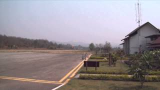 preview picture of video 'Pai Airport, Hwy 1095, Wiang Tai, Pai, Mae Hong Son, Thailand. April 2014'