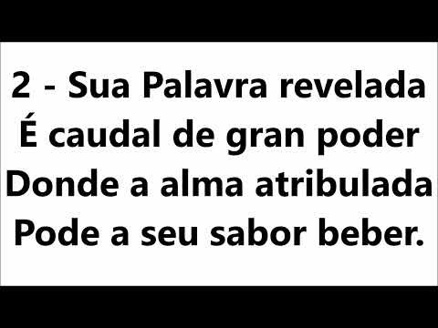 508   Sua Palavra revelada Harpa Cristã com legenda