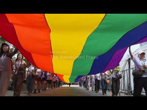 Tens of thousands celebrate LGBTQ+ pride in Taiwan's capital