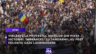 Violențe la protestul oierilor din Piața Victoriei