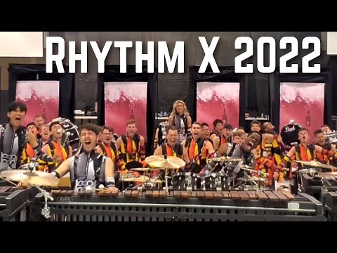 Totally not Rhythm X 2022 "Art Shaped Box" the day before WGI prelims...