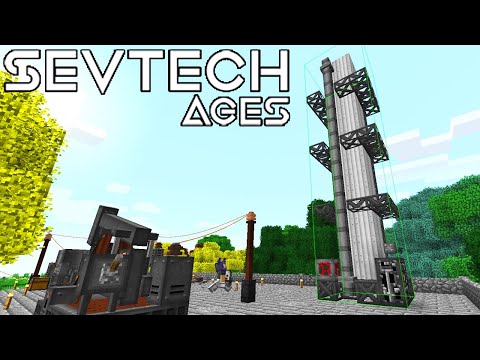 GIANT Oil Distillation Tower! - Minecraft SevTech Ages #49