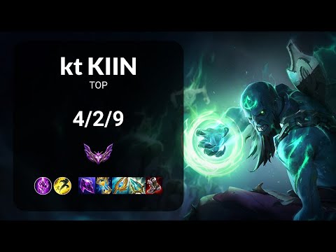 kt Kiin Ryze vs Rumble TOP - KR MASTER Patch 14.1