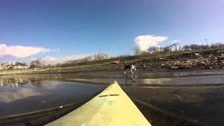 preview picture of video 'Helensburgh, Craigendoran kayaking with a collie puppy'