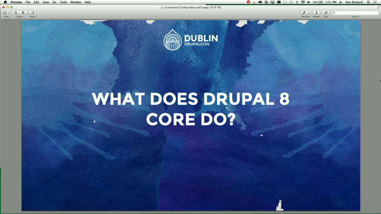 DrupalCon Dublin 2016: Contextual configuration in core: do we want it and can we do it?