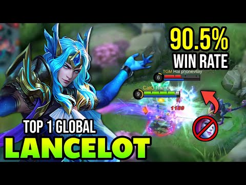 90.5% WIN RATE! LANCELOT BEST BUILD 2021 | TOP 1 GLOBAL LANCELOT GAMEPLAY | MOBILE LEGENDS