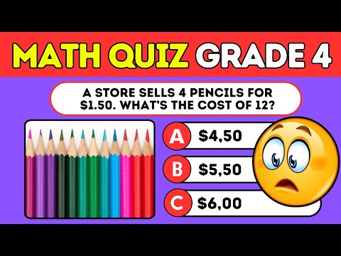 Are You Smarter Than a 4th Grader? Math Quiz Challenge For Grade 4 🎯