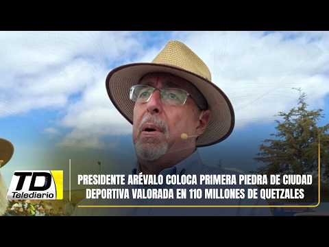 Presidente Arévalo coloca primera piedra de ciudad deportiva valorada en 110 millones de quetzales