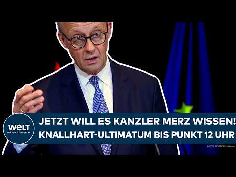 DEUTSCHLAND: Rentendrama! Jetzt will es Kanzler Merz wissen! Knallhart-Ultimatum bis Punkt 12 Uhr!