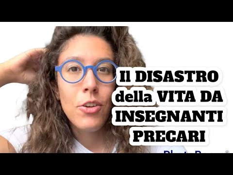 HO FATTO UN DISASTRO! La vita degli insegnanti precari