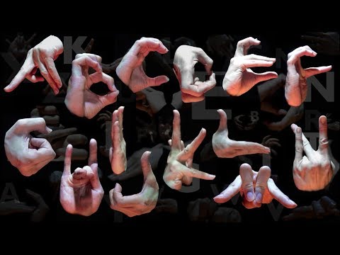 English Alphabet "Initials" story of some Guy [Finger Dance Opera] ABC Hand Song