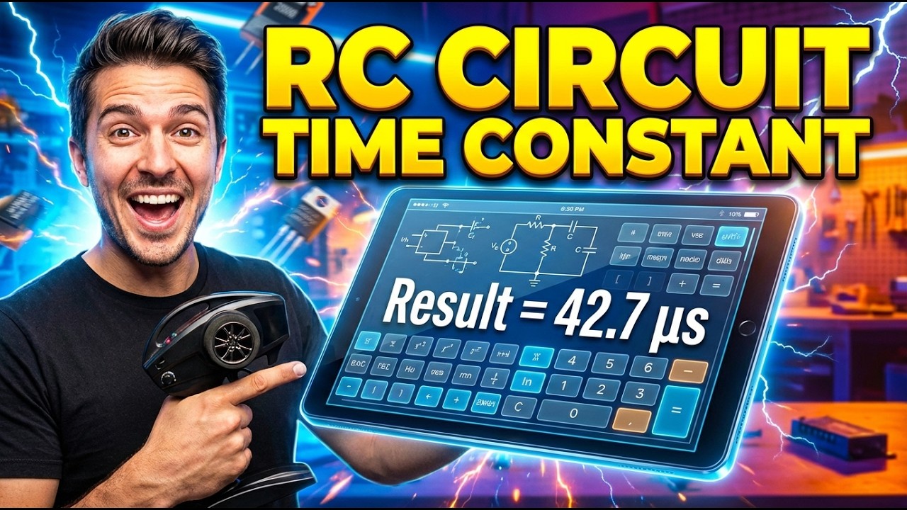 RC Circuit Time Constant Interactive Calculator