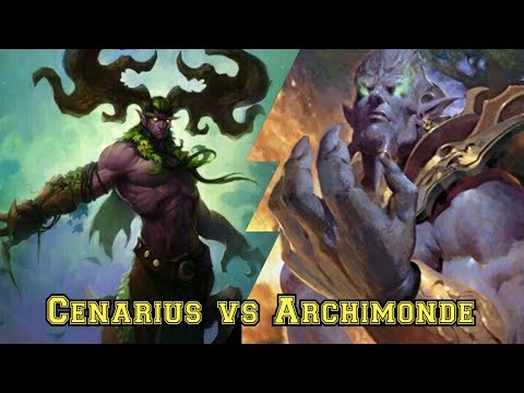 Warcraft 3 Battle: 20 Cenarius vs 20 Archimonde