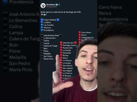 Quién ganó en cada comuna de Santiago de Chile 🇨🇱